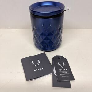 Viski Paragon Rocks Tumbler Whiskey 12 oz Electric Blue
